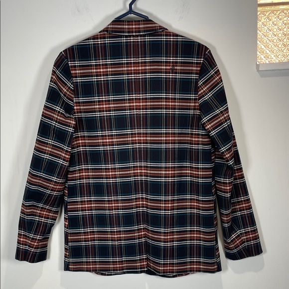 Volcom Plaid Blazer - Orange White, and Black - Picture 6 of 9